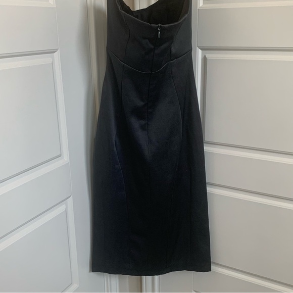 Zara Basics Strapless Cocktail Dress in Charcoal, Size XS - Picture 3 of 6
